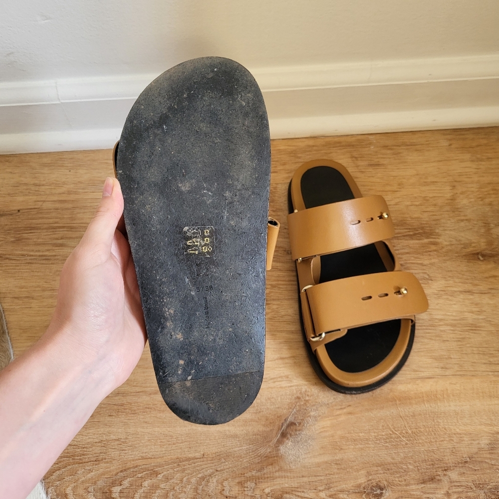 Mercedes Castillo Samira Adjustable Double Band Leather Slides - Picture 9 of 9